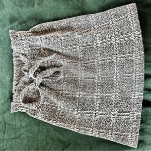 Elegant Gray Plaid Women's Skirt